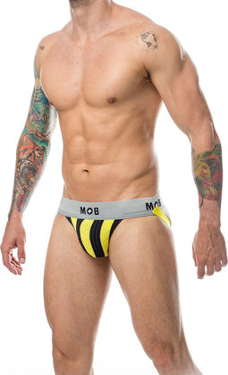 MOB EROTICWEAR - YELLOW-BLACK SPORTS JOCKET XL