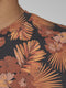 Jack & Jones JPRAARON TEE SS SH - T-shirt korte mouw - Oranje bloemenprint - Donkerblauw (2020)