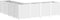 vidaXL - Plantenbak - 160x160x53 - cm - polypropeen - wit
