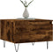 vidaXL - Salontafel - 50x46x35 - cm - bewerkt - hout - gerookt - eikenkleurig