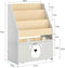 Sobuy kinderboeken kast - 3 niveaus - Wit - 51x28x70cm