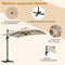 Coast Zweefparasol - 250 x 250 cm - Kantelbaar - 360° Draaibaar - Aluminium - Beige