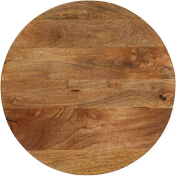 vidaXL - Tafelblad - rond - Ø - 50x2,5 - cm - massief - ruw - mangohout