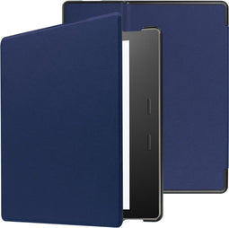imoshion E-reader Hoesje - Geschikt voor Amazon Kindle Oasis 3 - Slim Hard Case Sleepcover Bookcase - Donkerblauw
