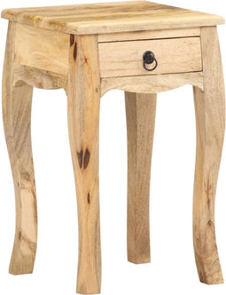 vidaXL - Nachtkastje - 28x28x46 - cm - massief - mangohout