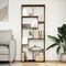 vidaXL - Kamerscherm - / - boekenkast - 67x25x161,5 - cm - hout - oud - houtkleur