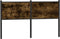 vidaXL - Hoofdbord - 150 - cm - bewerkt - hout - en - staal - gerookt - eikenkleurig