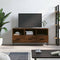 vidaXL - Tv-meubel - 102x36x50 - cm - bewerkt - hout - bruin - eikenkleur