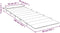 vidaXL - Ligbedkussen - 180x60x3 - cm - oxford - stof - marineblauw