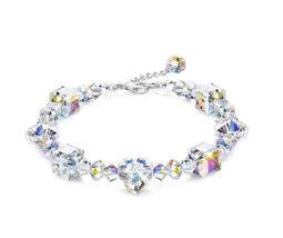 Semyco® armband Hartjes - Swarovski kristallen - 925 sterling zilver - Luxe geschenkverpakking