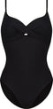 CYELL Caviar - Dames Badpak - Overslag look met lichte padding - Zwart
