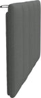 vidaXL - Hoofdbordkussen - 90 - cm - stof - donkergrijs