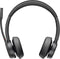 Poly Voyager 4320 UC - Draadloze Bluetooth headset - Noise Cancelling - Zwart