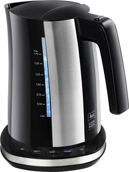 Melitta Look Aqua Deluxe - Waterkoker 1026-04 - 3 temperatuurstanden - Zwart/RVS