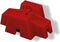 Toolland Clip - Tilevel nivelleringssysteem - kunststof - rood (100 stuks)