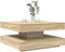 vidaXL - Salontafel - 360 - graden - draaibaar - 70x70x34,5 - cm - sonoma - eikenkleur