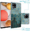 iMoshion Hoesje Geschikt voor Samsung Galaxy A42 Hoesje Siliconen - iMoshion Design hoesje - Goud / Meerkleurig / Groen / Green Honeycomb