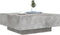 vidaXL - Salontafel - met - LED-verlichting - 80x80x31 - cm - betongrijs