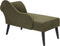 BIARRITZ - Chaise longue - Olijfgroen - Rechtszijdig - Polyester