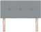 vidaXL - Hoofdbord - met - Knopen - Lichtgrijs - 80 - cm - Stof