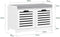 SoBuy FSR23-K-W - Schoenenbank - Zitkussen en 2 afneembare manden - Wit (2 stuks)