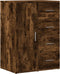 vidaXL - Dressoir - 59x39x80 - cm - bewerkt - hout - gerookt - eikenkleurig
