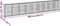 vidaXL - Schanskorf - 900x50x150 - cm - gegalvaniseerd - ijzer - zilverkleurig