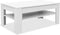 vidaXL - Salontafel - 110x65x48 - cm - bewerkt - hout - wit
