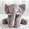 Grote knuffel - Olifant - 45x55 cm - Pluche - Grijs