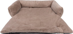 District 70 NUZZLE - Zachte Hondenmand Voor Op De Bank - Large 85 x 75 cm - Taupe