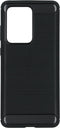 Hoesje Siliconen Geschikt voor Samsung Galaxy S20 Ultra - Brushed Backcover - Zwart