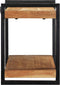 vidaXL - Wandschap - 90x33x45 - cm - massief - acaciahout