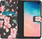 iMoshion Hoesje Geschikt voor Samsung Galaxy S10 Hoesje Met Pasjeshouder - iMoshion Design Softcase Bookcase - Zwart / Roze / Blossom Watercolor Black