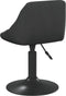 vidaXL Eetkamerstoelen draaibaar 2 st fluweel zwart