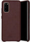 Selencia Hoesje Geschikt voor Samsung Galaxy S20 Hoesje - Selencia Gaia Slang Backcover - Donkerrood