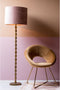Light & Living Stoel Charlie - Karamel/Goud - Velvet
