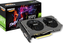 INNO3D NVIDIA GeForce RTX 3050 Twin X2 V2 - Videokaart - 8GB GDDR6X - PCIe 4.0 - 1x HDMI 2.1 - 1x DisplayPort 1.4 - 1x DVI-D