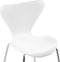 BOONVILLE - Eetkamerstoel - Wit - Synthetisch materiaal