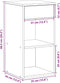 vidaXL - Nachtkastjes - 2 - st - met - lade - 35x34x66,5cm - grijs - sonoma - eikenkleur