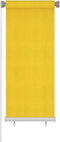 vidaXL - Rolgordijn - voor - buiten - 60x140 - cm - HDPE - geel