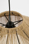 Mica Decorations Elsa - Hanglamp - H28 x Ø50 cm - Jute - Lichtbruin