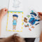 Fien en Teun - Aankleedboekje - 8 pagina’s modellen 8 inkleurpagina’s 8 stickervellen
