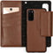 Selencia Hoesje Geschikt voor Samsung Galaxy S20 Hoesje Met Pasjeshouder - Selencia Surya 2-in-1 Uitneembare Vegan Lederen Bookcase - Bruin