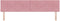 vidaXL - Hoofdbord - Met - Knopen - Roze - 200 - cm - Velvet