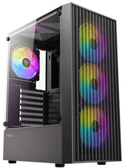 Antec AX27 RGB Elite - Midi Tower PC - ATX ITX micro ATX - Blauw Groen Rood