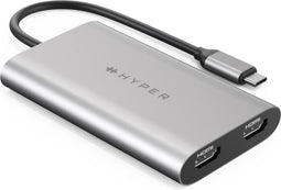 Hyper HyperDrive Dual 4K HDMI Video Adapter voor M1 MacBook