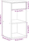 vidaXL - Nachtkastje - met - lade - 35x34x66,5 - cm - sonoma - eikenkleurig