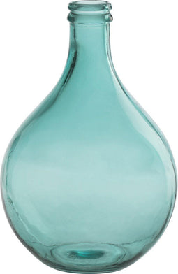 J-Line vaas Lissabon - glas - aqua - small - 43 cm hoog