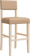 vidaXL - Barstoelen - 2 - st - massief - rubberhout - en - kunstleer