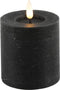 Countryfield Lyon LED kaars - timer - zwart - D7,5 x H8 cm